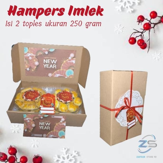 

Hampers imlek / Hampers cny / Hampers Kue Kering Isi 2 toples