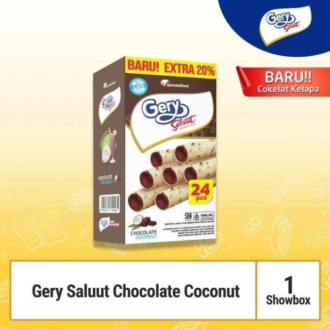 

Best Sales Gery Coconut Roll Cokelat Kelapa - Wafer Stick Original