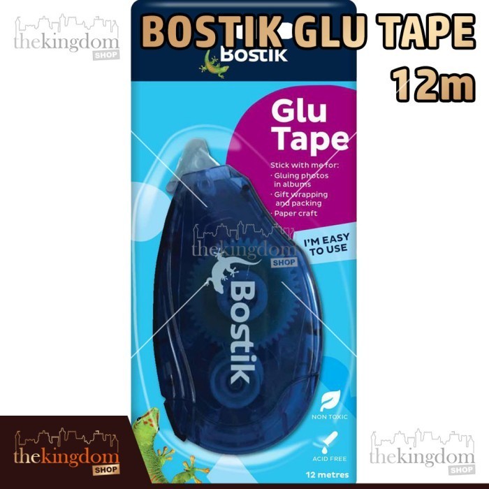 

Bostik Glu Tape 12M Refill Lem Kertas Double Glue Perekat R Craft