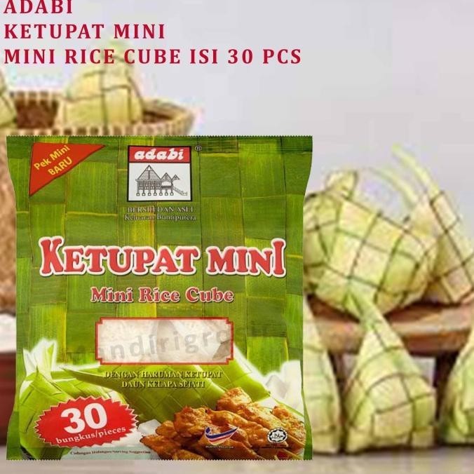 

Ketupat Mini Rice Cube * Adabi * Ketupat Nasi Kemasan * Isi 30pcs