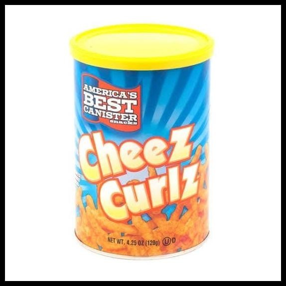 

[120Gr] American'S Best Canister Snacks Cheez Curlz - American Cheese