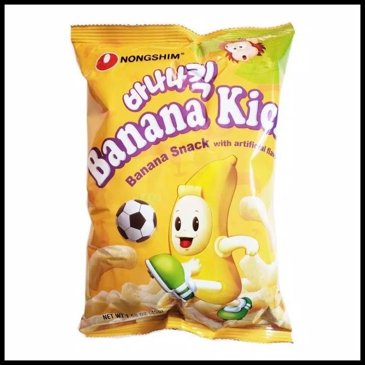 

[45Gr] Nongshim Snack Banana Kick Rasa Pisang - Makanan Ringan Korea