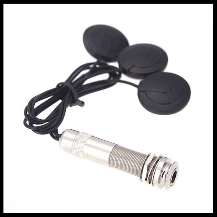 Pickup Tempel Transducer 3 Piezo 6,35mm With Fishman Jack