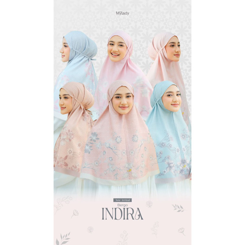 NEW PREMIUM DAILY HIJAB BERGO INDIRA MY LADY - BERGO INSTANT MYLADY
