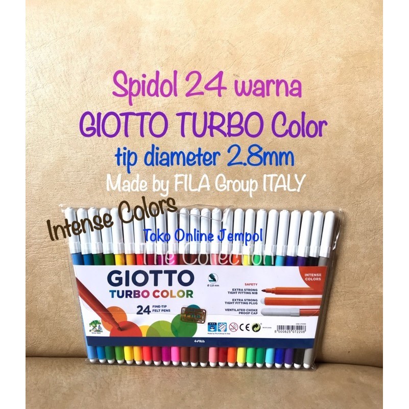 

Atk0671Gt 24 Warna Turbo Color Spidol Giotto Cod.072100