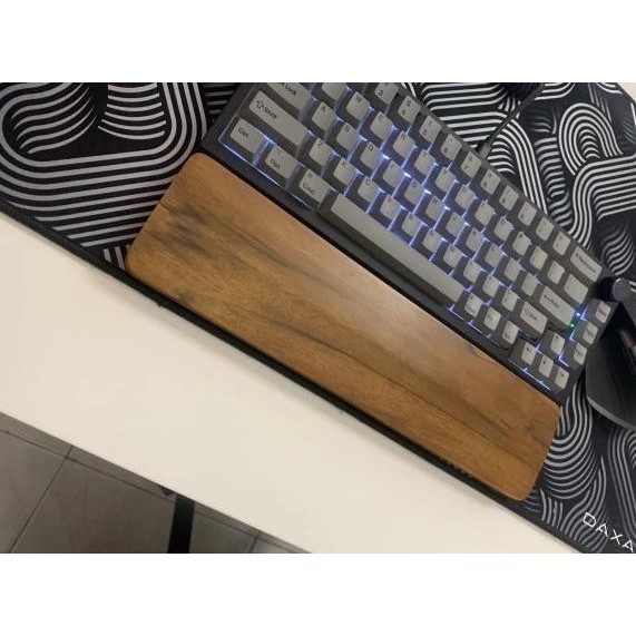Viral Palm Rest Wrist Arm Rest Kayu Jati Dudukan Tangan Keyboard Keychron Top 2024