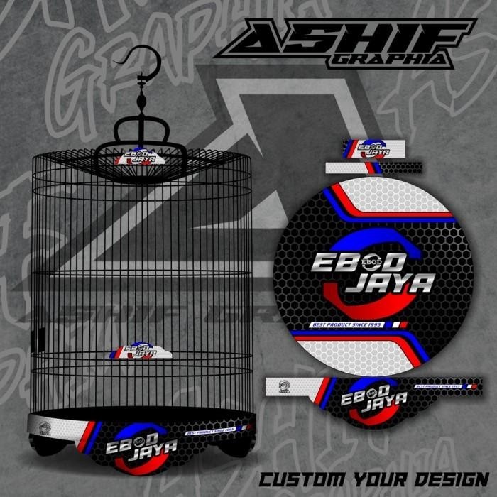 TERLARIS STIKER SANGKAR TEBOK MURAI PVC NO 123 NEW KONSEP EBOD BNR