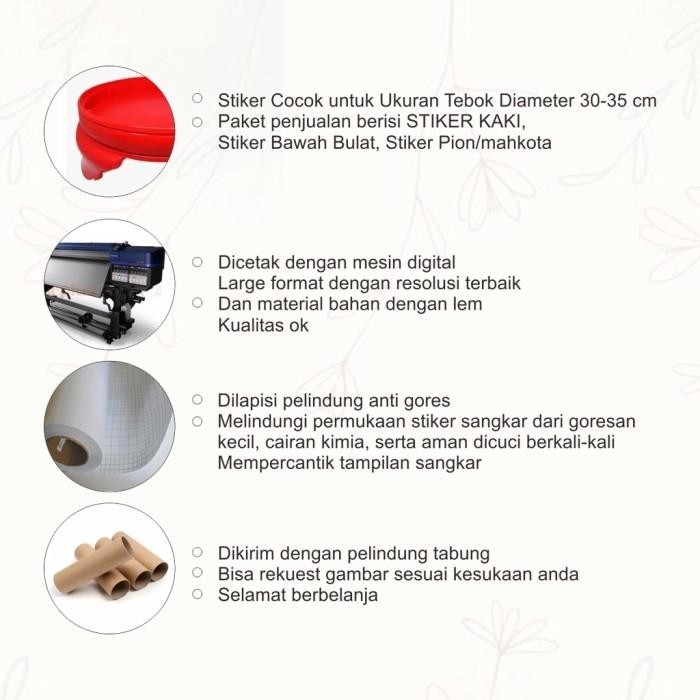 STIKER SANGKAR KONIN KOLIBRI NINJA DECAL TEBOK LOVEBIRD KANDANG BULAT