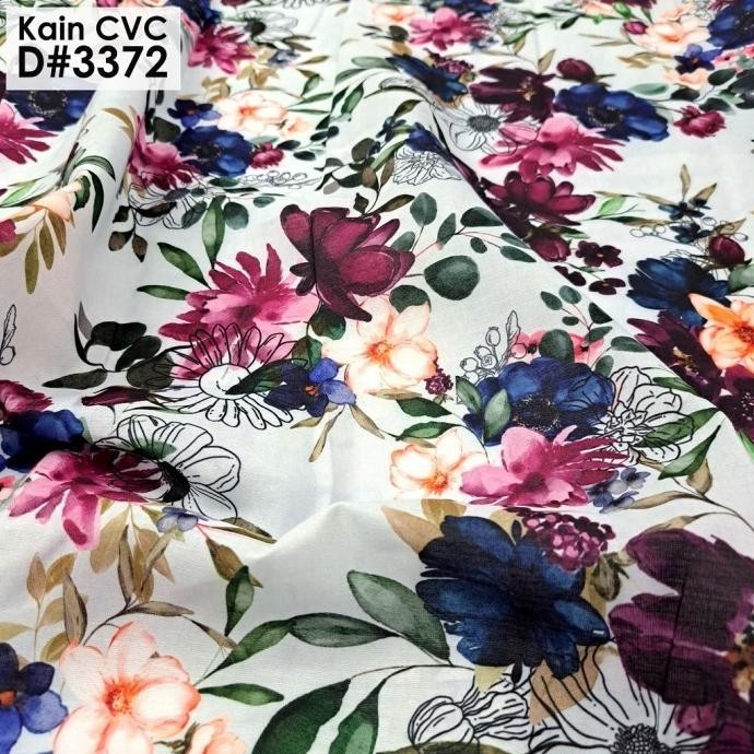 

Kain Katun / Kain Print Cvc D-3372 Terbaru