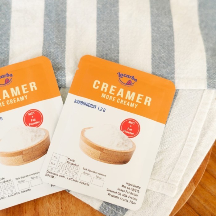 

Ready CREAMER KETO - BULLETPROOF FAT POWDER 8gr - HALAL - 1 PACK isi 5