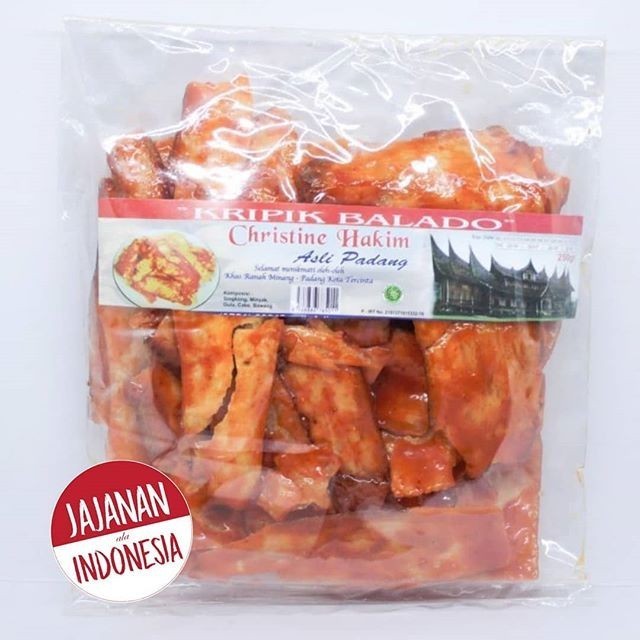 

EKSLUSIF Kripik Balado Asli Padang/keripik/snack/christine hakim