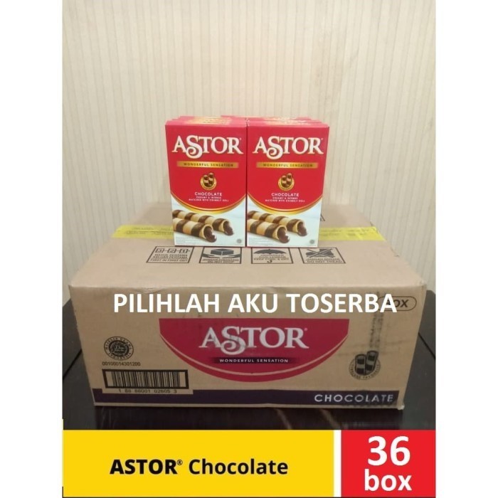 

STOK TERBATAS ASTOR Waferstick Coklat 40 gr - 1 Karton isi 36 box @40 Gr