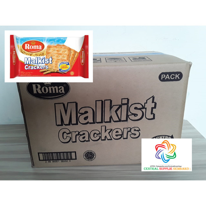 

STOK TERBATAS Roma Malkist Crackers Pack [135gram /30 pack /1 karton ]