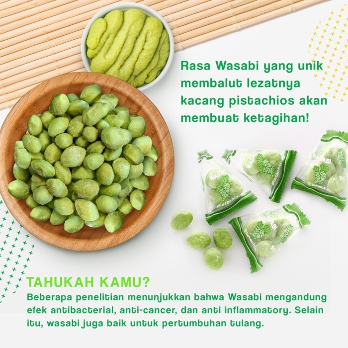 

BERGARANSI Sennarido Pistachio Sennarido Green Snack Pistachio Wasabi Japan