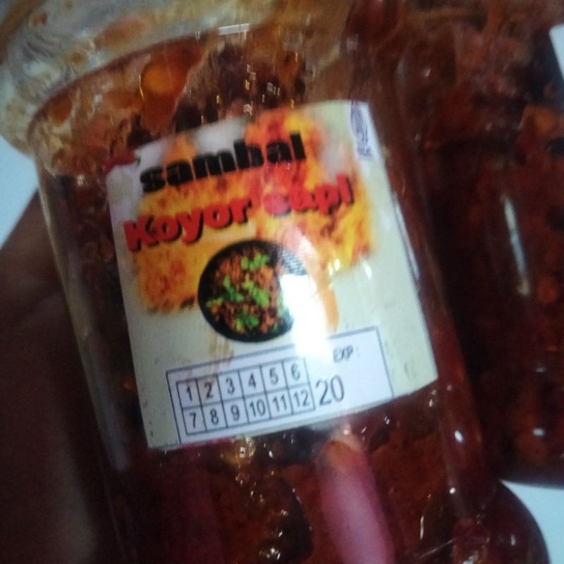 

Sambal koyor sapi ,lezat di temani nasi