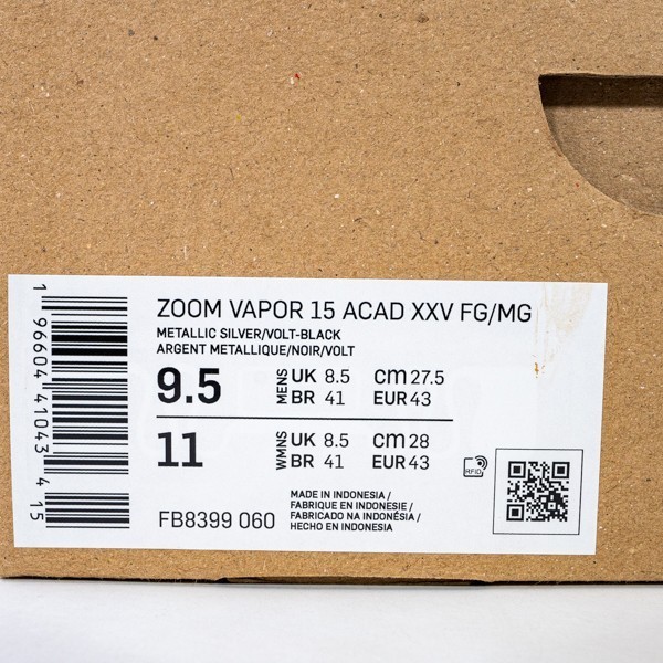 Sepatu Bola Nike Zoom Mercurial Vpr 15 Academy Xxv Mg Fb8399-060 Ori
