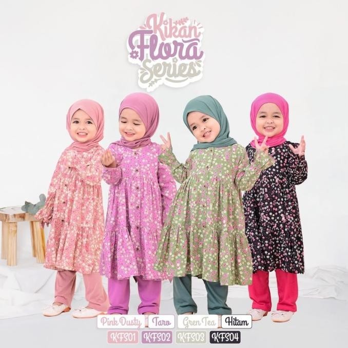 Setelan Tunik Anak Perempuan 1 - 6 Tahun Kikan Lollipop By Cutekids