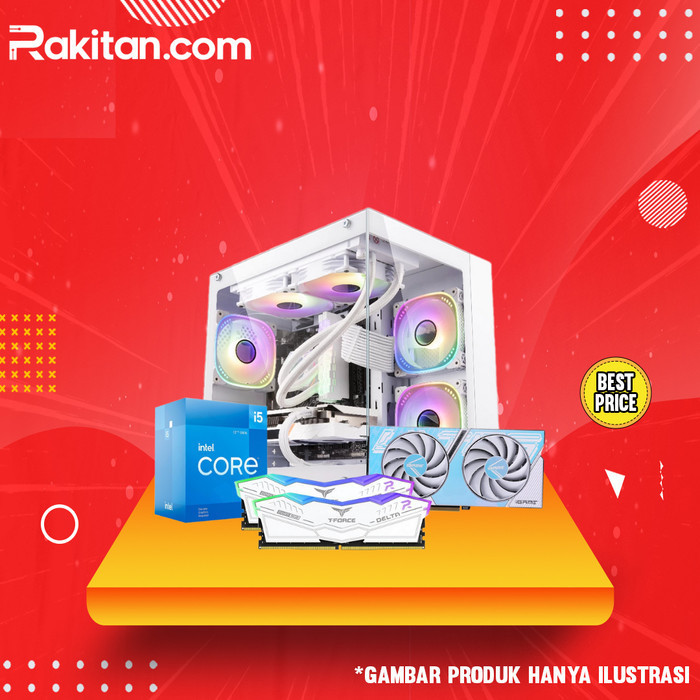 Paket Pc Rakitan Komputer Gaming Dan Streaming Full White