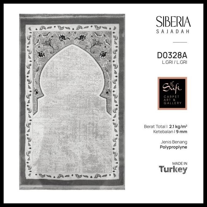 Sajadah Tebal Mewah Import Turki Siberia 80x120
