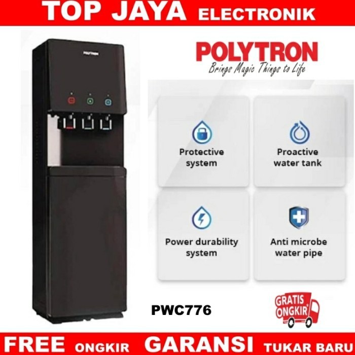 Water Dispenser Galon Bawah Polytron Pwc776/Dispenser Polytron Pwc776
