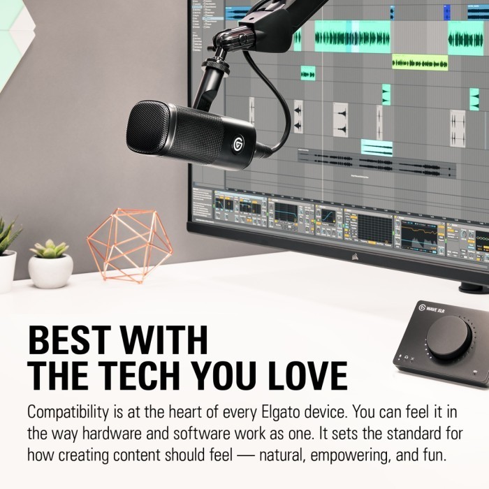 Elgato Wave Dx Dynamic Xlr Gaming Microphone - Garansi Resmi