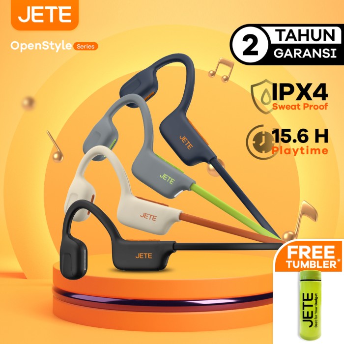 Headset Bluetooth Jete Open Style Ipx4 - Garansi 2 Th