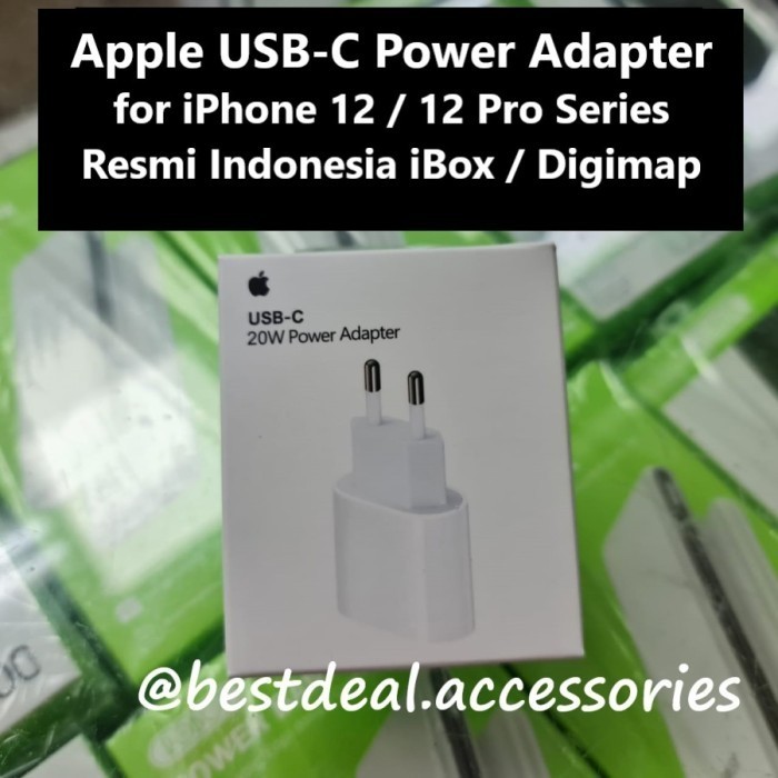 Apple Usb-C 20W Power Adapter For Iphone 12 Pro Max Series Original