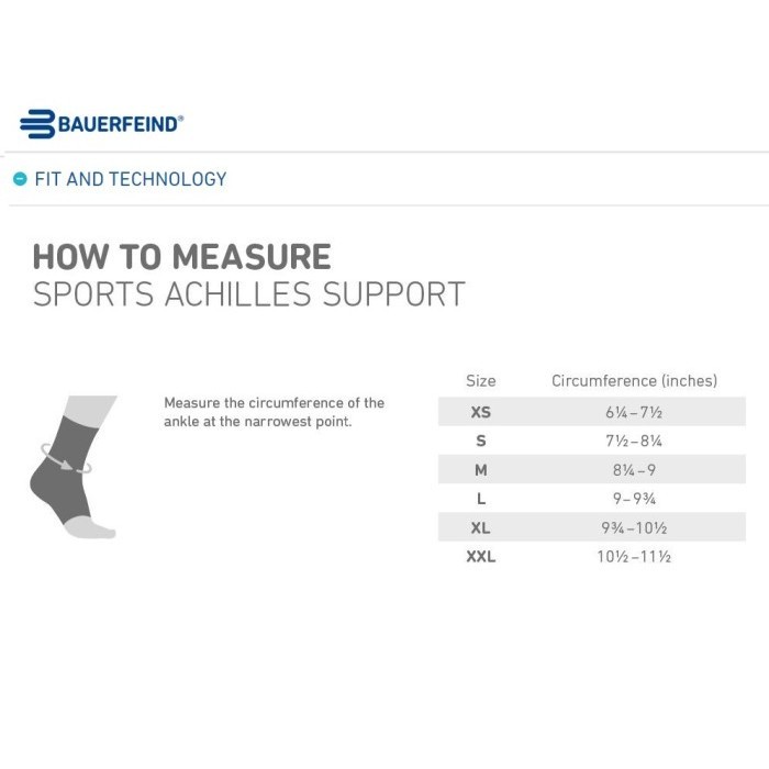 Bauerfeind Sport Achilles Support All Black Ori 