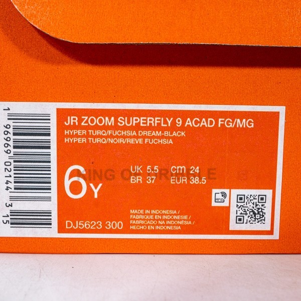 Sepatu Bola Anak Nike Jr Zoom Superfly 9 Academy Fg/Mg Dj5623-300 Ori