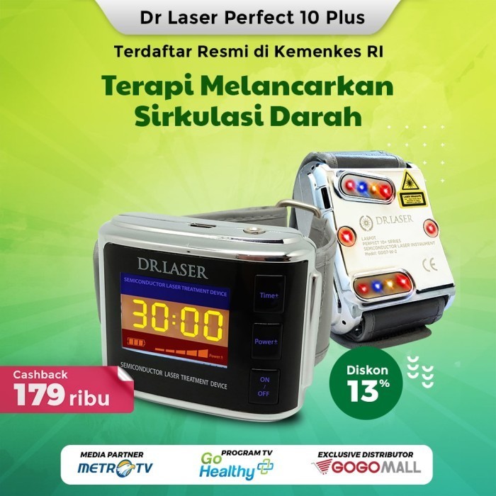Dr Laser Perfect 10 Plus Gogomall Terapi Melancarkan Sirkulasi Darah