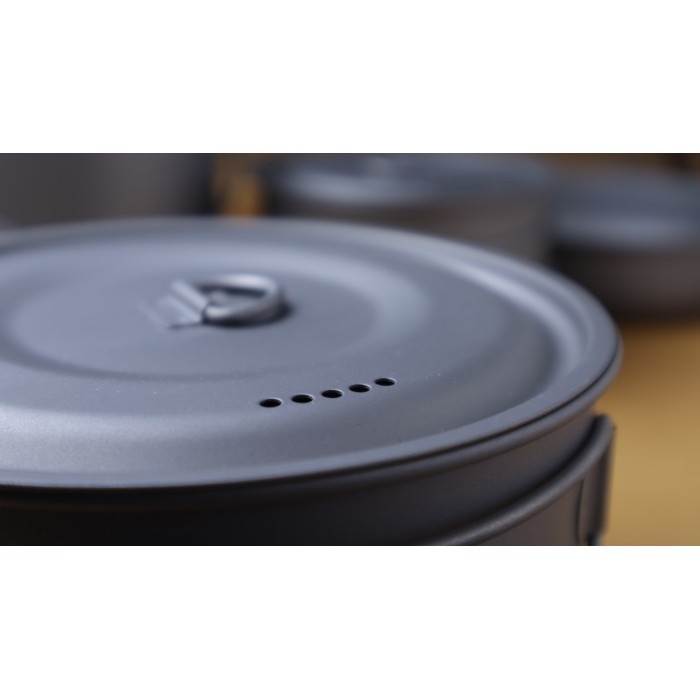 Titanium Pot Tdg02 Naturehike Nh18T202-B Panci Nesting Camping Ul