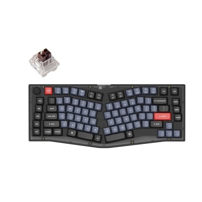 Keychron V10 (Alice Layout) Qmk Fully Assembled Knob - Frosted Black