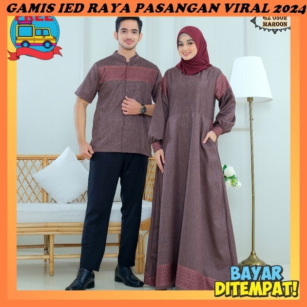Baju Sarimbit Keluarga Muslim 2024 Sarimbit Samara Silmi Sabrina Family Choco Cedar Gamis Couple Kel