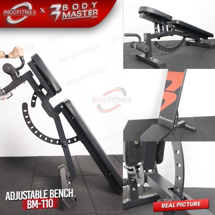 Bodymaster Adjustable Bench Bm-110 Bangku Sit Up Fitness Gym