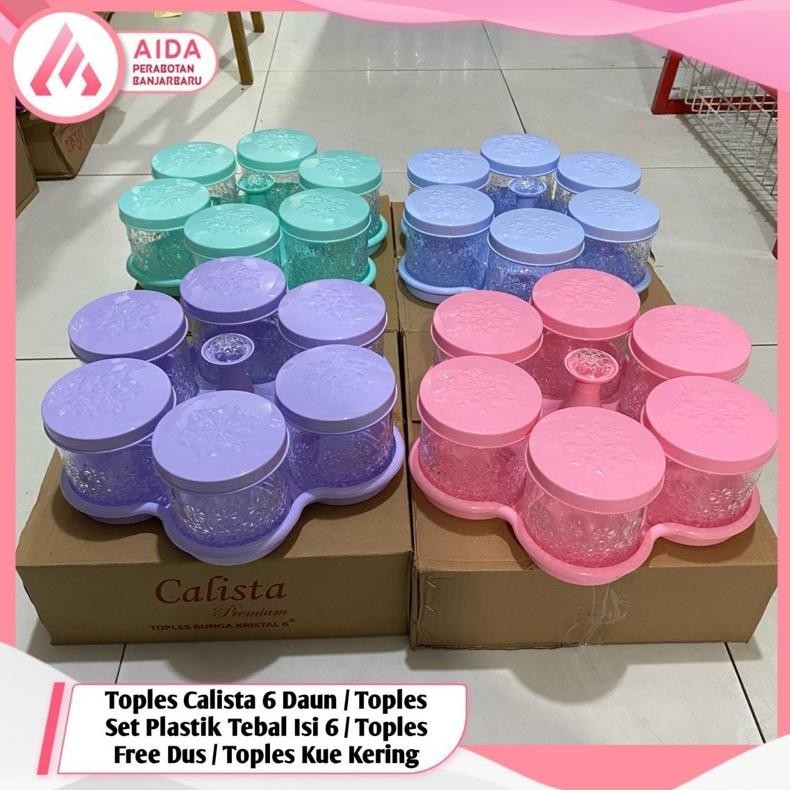 PROMO READY  TOPLES CALISTA 6 DAUN / TOPLES SET PLASTIK TEBAL ISI 6 / TOPLES FREE DUS / TOPLES KUE K
