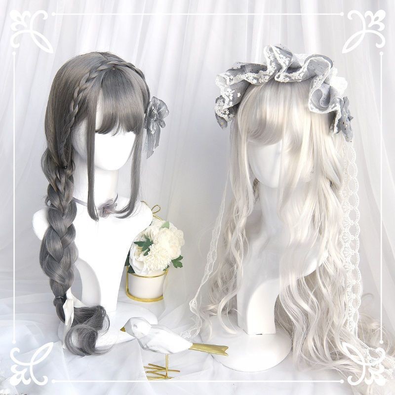 

Female Full-Head Wig Supernatural Long HaircosBangs Can Tie Long Curly Hair