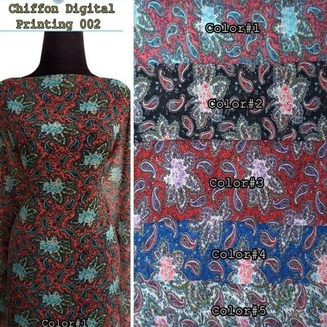 

New Kain Chiffon Digital Printing - 002 Limited Edition
