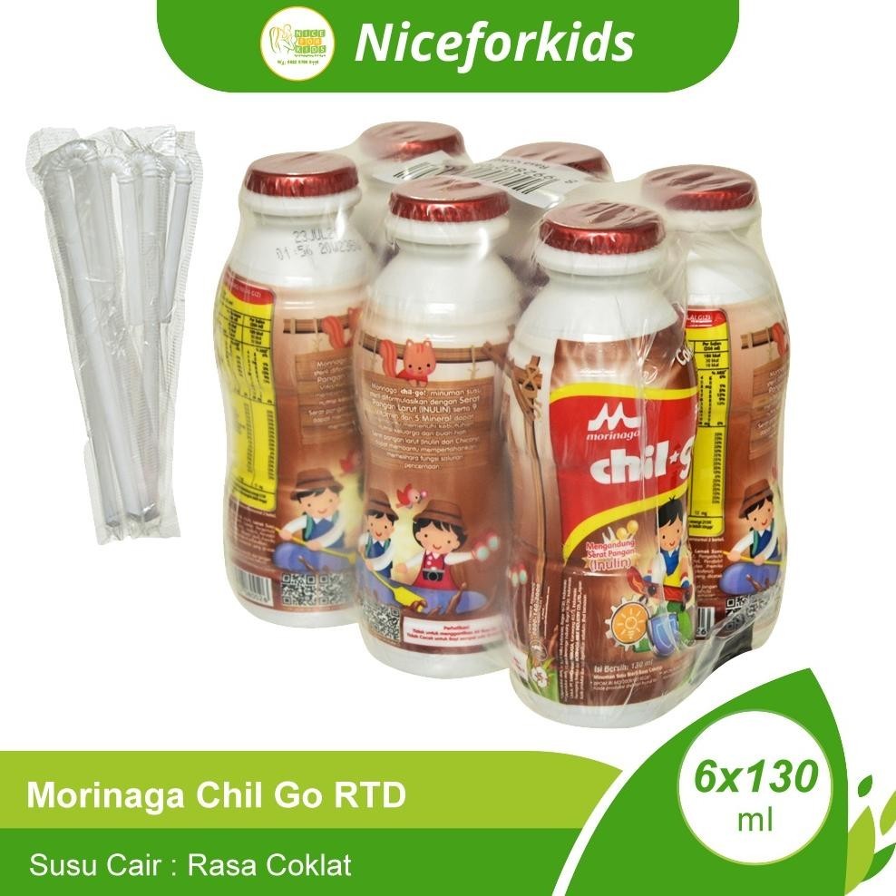tomonimart Morinaga Chil Go UHT Kemasan KARTON Isi 6 pack (36botol) / ChilGo RTD Botol Susu Cair / S