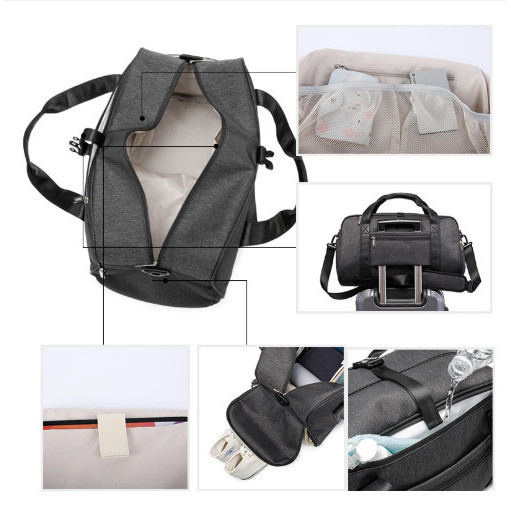 Kinmac Canvas Tas Multifungsi Gym Fitnes Olahraga Sport Travel Bag