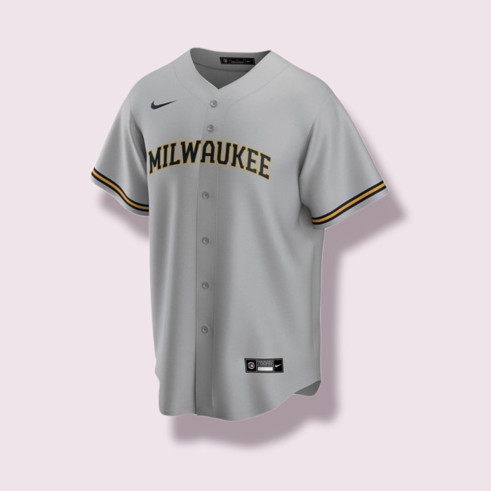 Jersey Baju Mlb Baseball Lwaukee Brewers