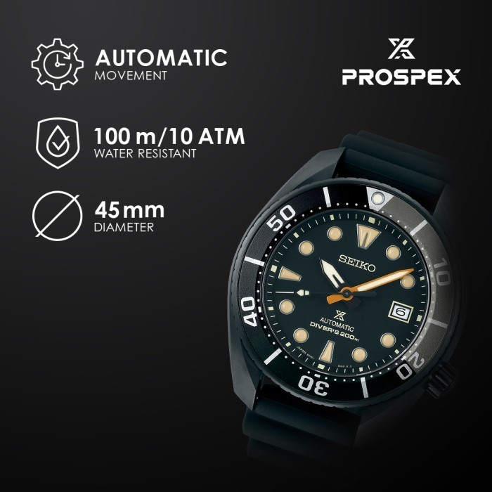 Seiko Prospex Sumo Spb125J1 Automatic Diver The Black Series Original