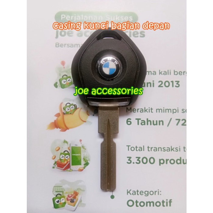 Casing Kunci Remote Key BMW E34 E36 1 Toml Lampu