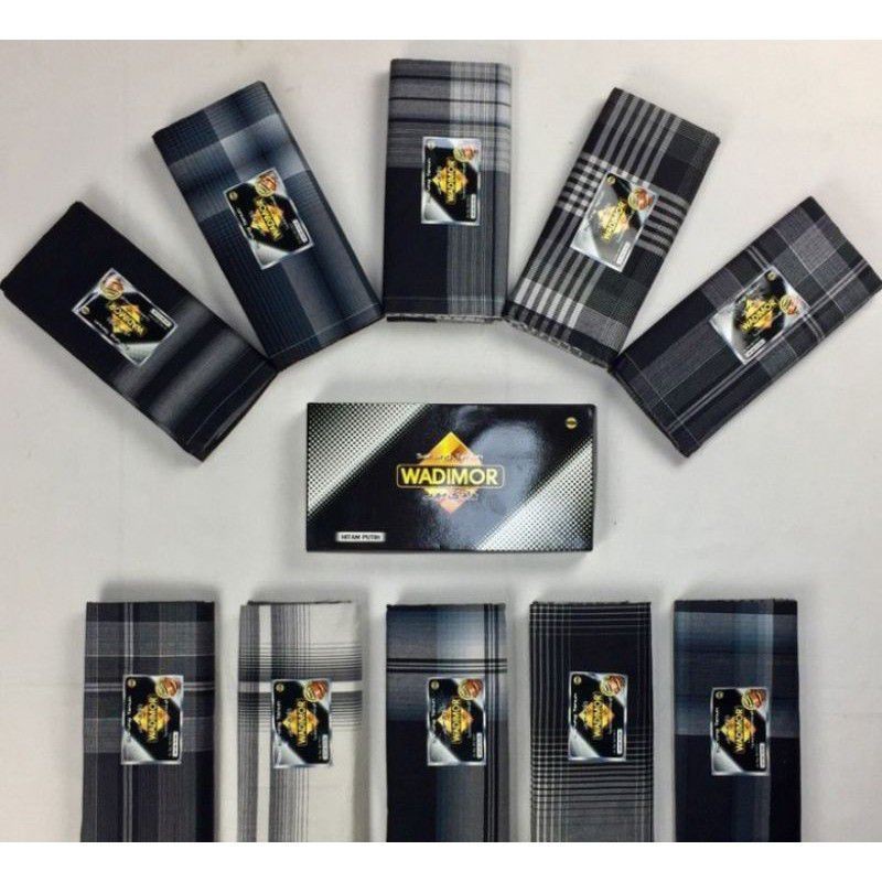 Sarung Motif Hitam Putih/Sarung Cowok Dewasa