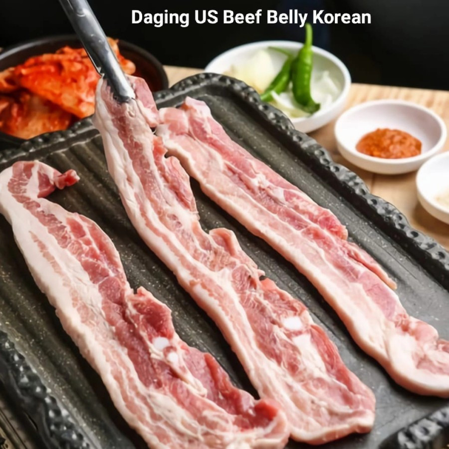 

Daging Us Beef Belly Korean 1 Kg -Gratisongkir