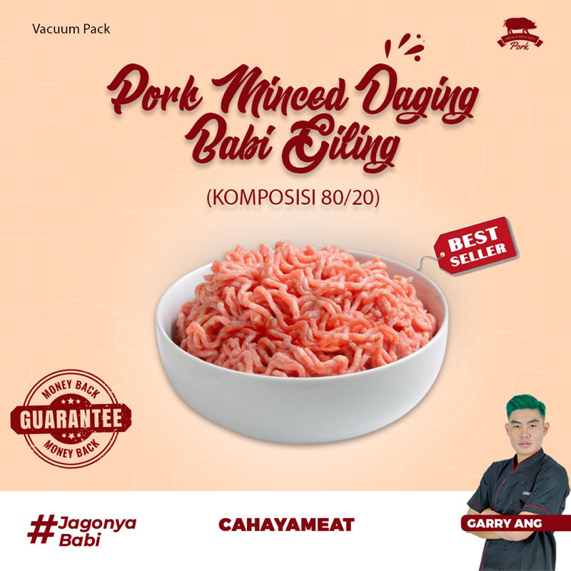 

Daging Babi Giling Cincang Super Premium Minced Pork 1Kg -Gratisongkir