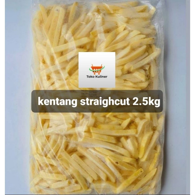 

Kentang Goreng Straight Cut @2.5Kg -Gratisongkir