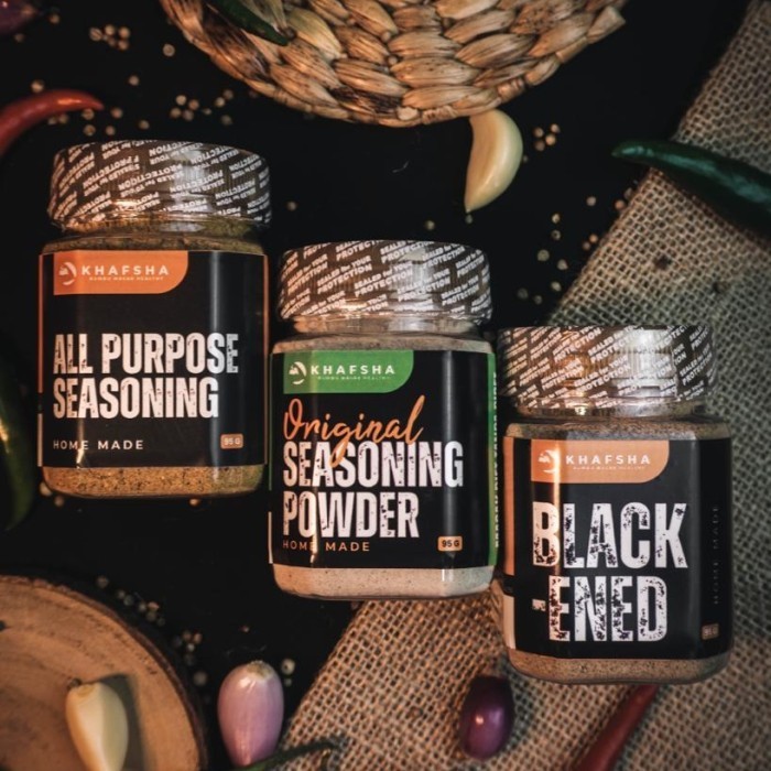 

Khafsha Bumbu Karbo 3 Varian ( Original,All Purpose Dan Blackened)