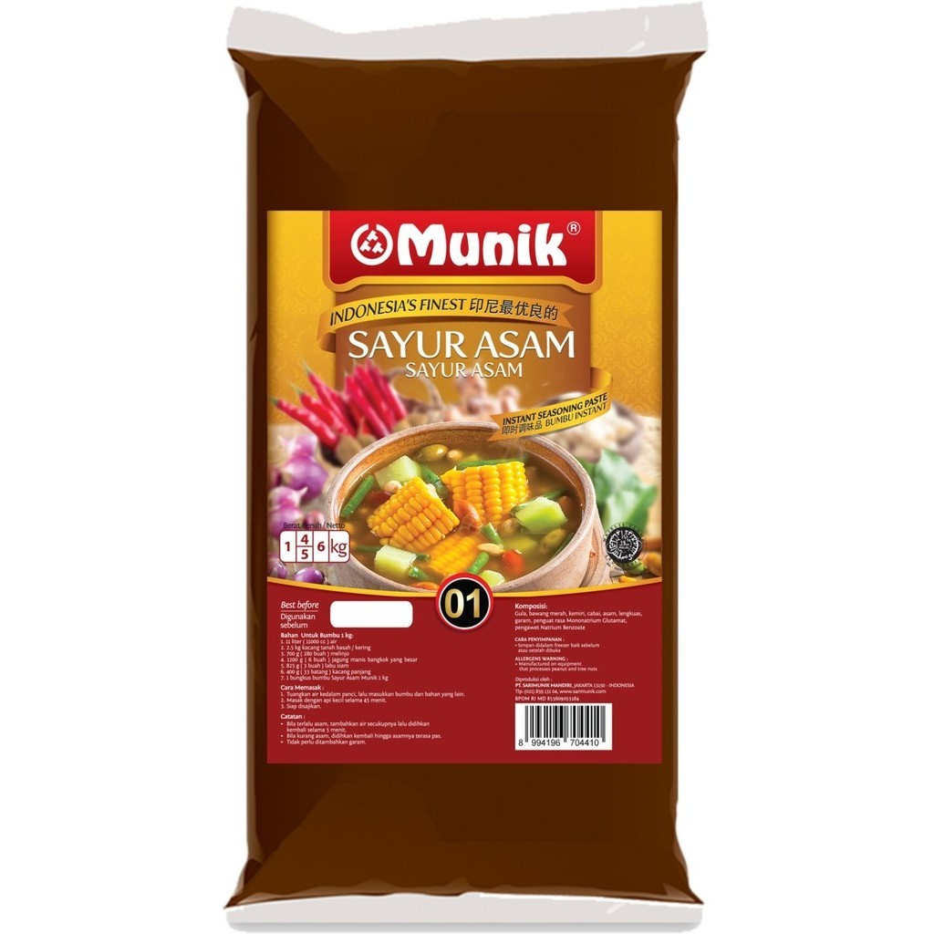 

Bumbu Munik Sayur Asam -1000Gr