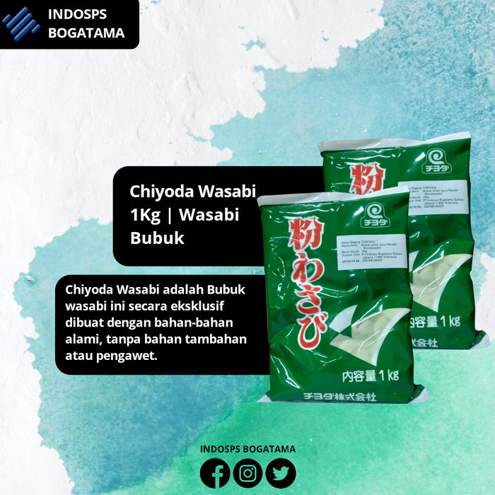 

Chiyoda Kona Wasabi 1Kg Wasabi Bubuk Wasabi Powder