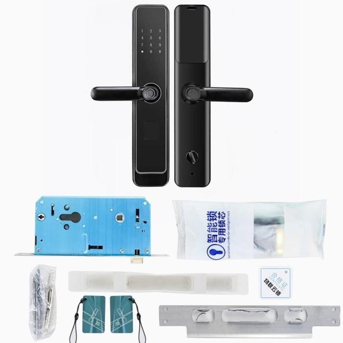 SMART DOOR LOCK PINTU RUMAH KUNCI PASSWORD FINGERPRINT ATAU PINDAI